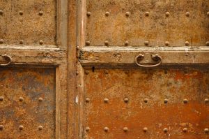 Rusty Metal Door, Florence, Spain